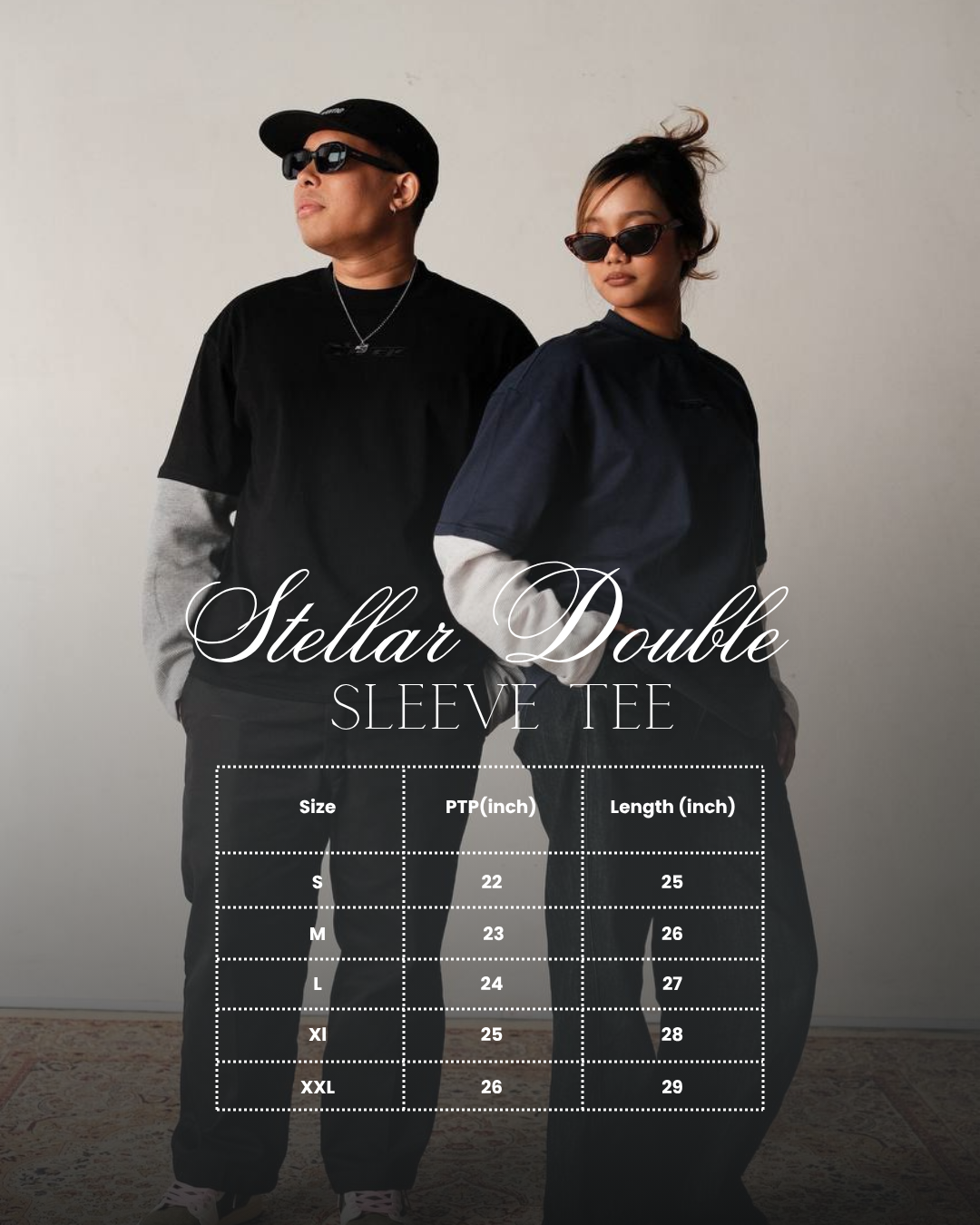 Stellar Double Sleeve – Black
