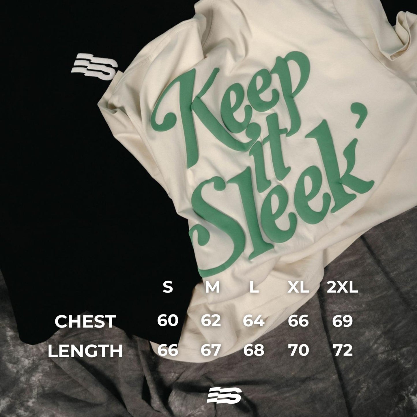 'KIS' Boxy Tee - Black