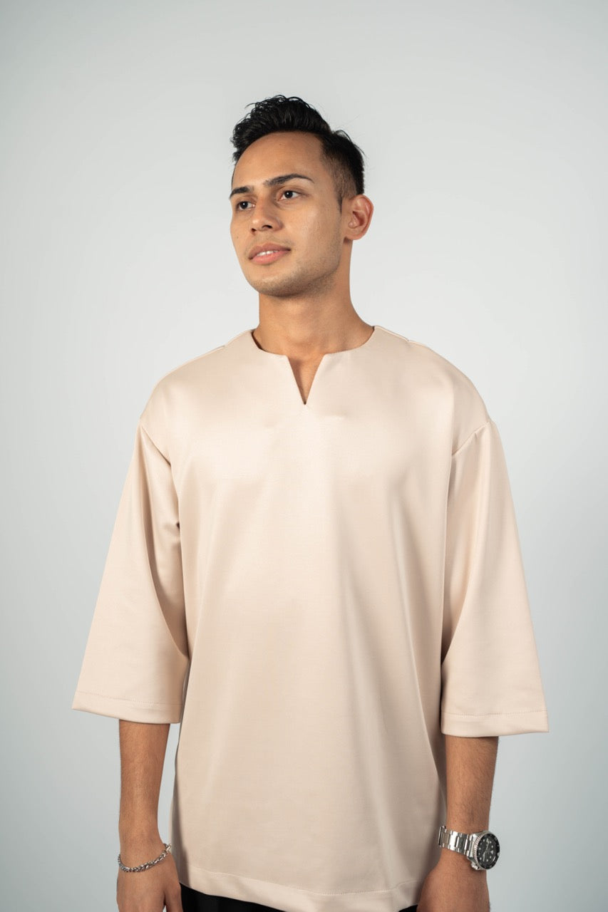 Casual Kurta in Nude