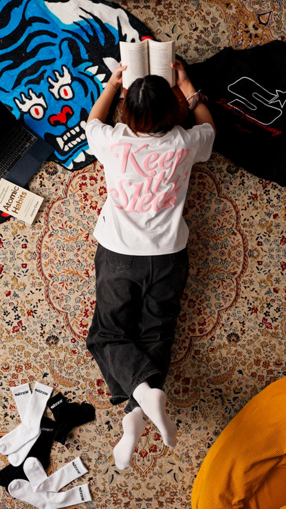 'KIS' Boxy Tee - White