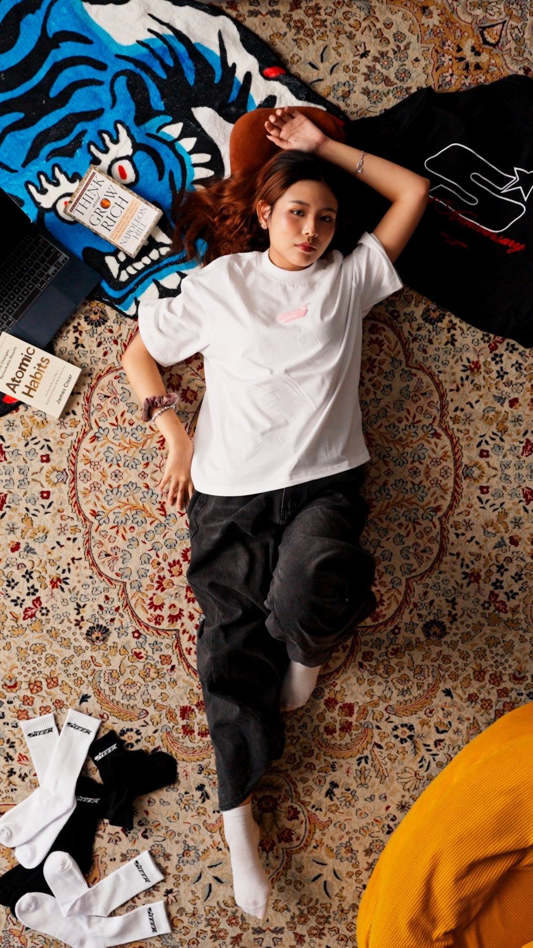 'KIS' Boxy Tee - White