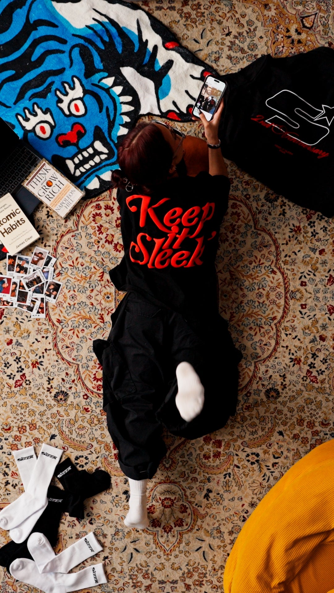 'KIS' Boxy Tee - Black