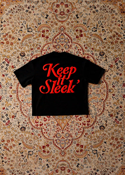 'KIS' Boxy Tee - Black