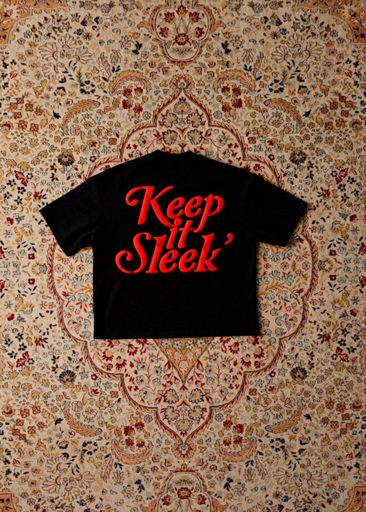 'KIS' Boxy Tee - Black