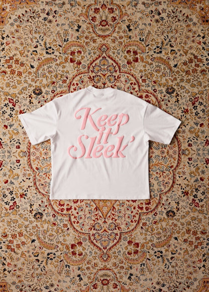 'KIS' Boxy Tee - White