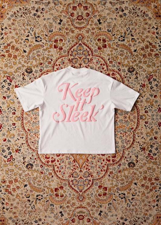 'KIS' Boxy Tee - White