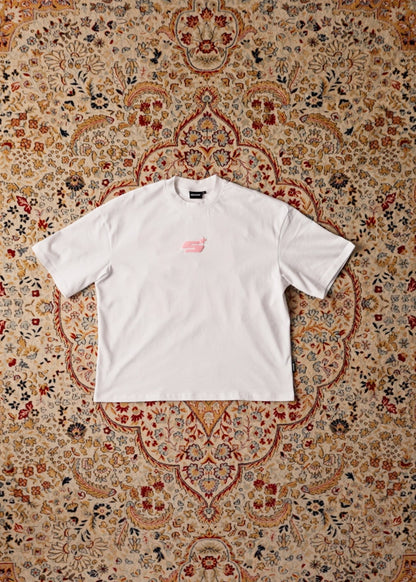 'KIS' Boxy Tee - White