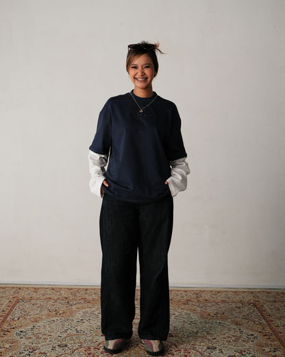Stellar Double Sleeve – Navy