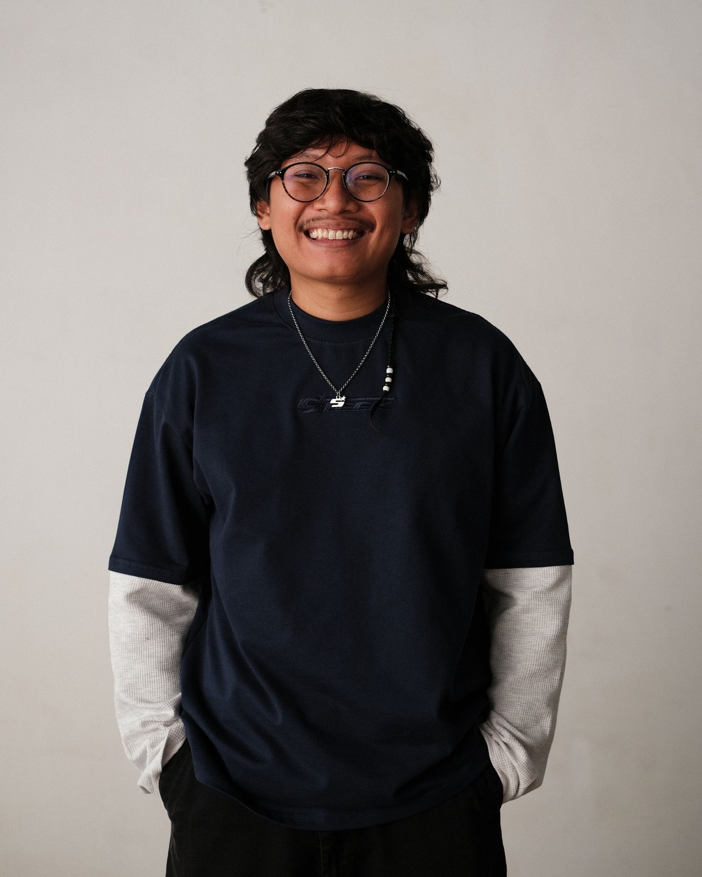Stellar Double Sleeve – Navy